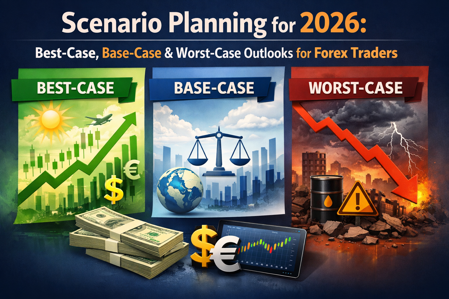 Scenario Planning for 2026: Best-Case, Base-Case & Worst-Case Outlooks for Forex Traders