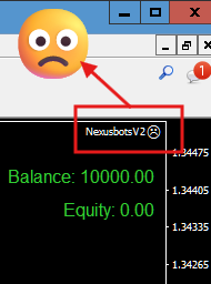 Sad face icon indicating the EA is inactive