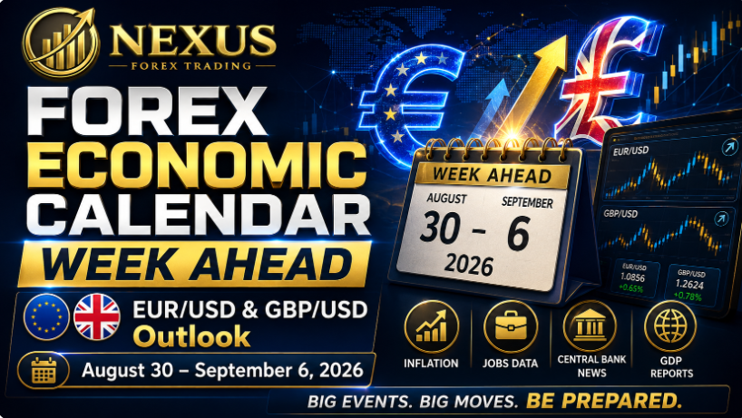 Forex Economic Calendar Week Ahead: EUR/USD & GBP/USD Outlook | August 30 – September 6, 2026